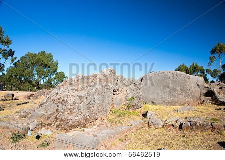 Peru, Qenko, Located At Archaeological Park Of Saqsaywaman.south America.this  Archeological Site -