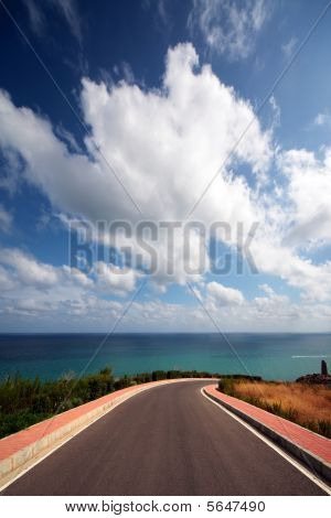 Estrada da praia