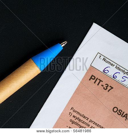 Filling In Polish Individual Tax Form Pit-37 For Year 2013