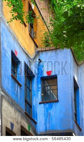 Hundertwasser House  In Vienna, Austria.