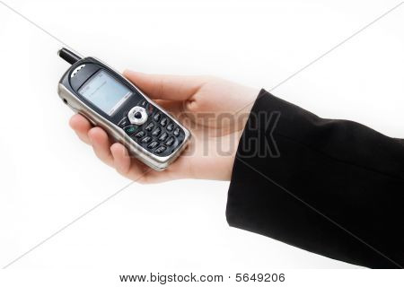 휴대 전화를 주고