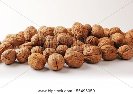 Walnuts with clipping path