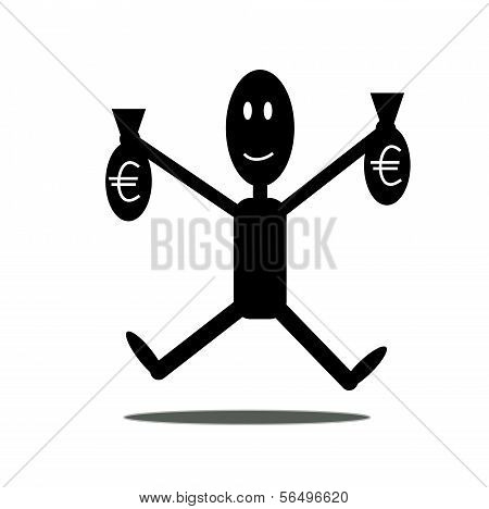 Man witch euros