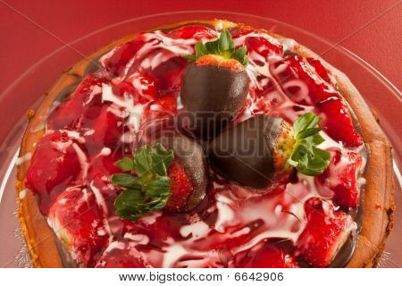 Cheesecake med jordbær glasur 4