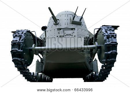 Front View Of A Light Tank