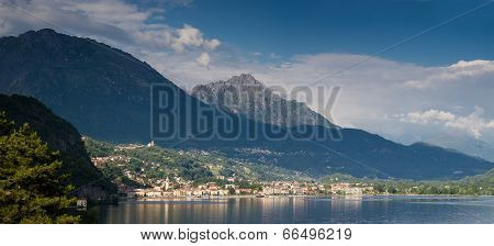 Village Of Porlezza At Lake Lugano