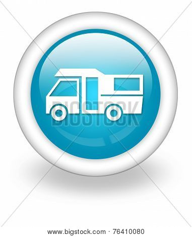 Icon, Button, Pictogram Motorhome