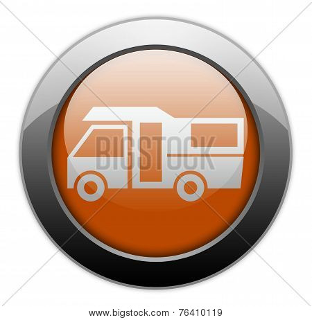Icon, Button, Pictogram Motorhome
