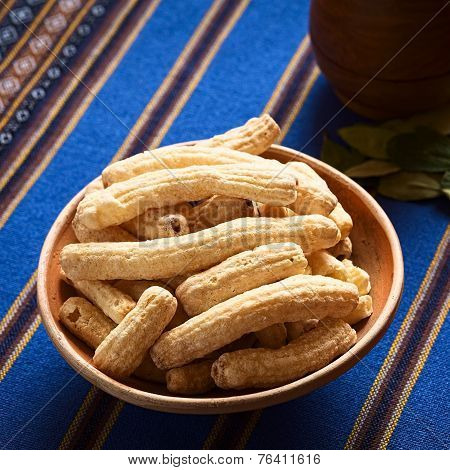 Sweetened Popped Pasta, a Bolivian Snack