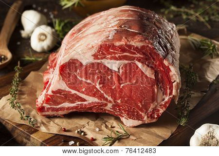 Raw Grass Fed Prime Rib Meat