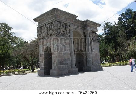 Cricasiana Arch in Quito Ecuador South America