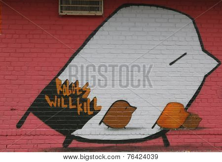 Mural art at East Williamsburg in Brooklyn