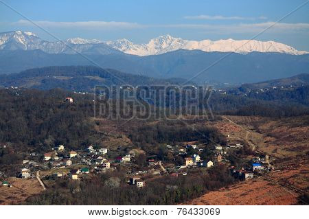aerial view of Matsesta, the big Sochi
