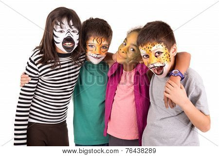 Kids With Face-paint