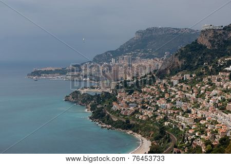 The Coastline Between Roquebrune And Monaco