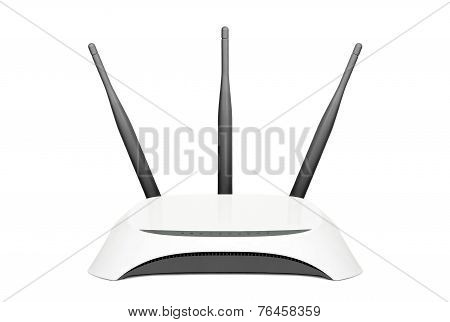 Wifi Router Isolated On White