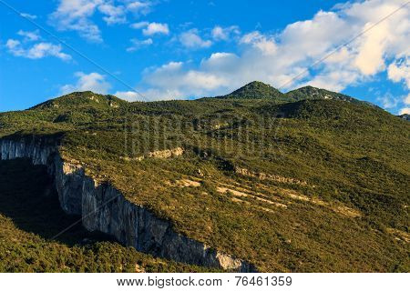 mountain landscape Nago-Torbole, Italy