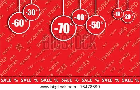 Big Sale, Sticker And Banners, Promotion Background