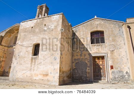 Church of St. Pietro. Craco. Basilicata. Italy.