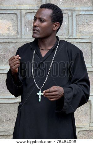 The Priest From The Ethiopian Orthodox Church.