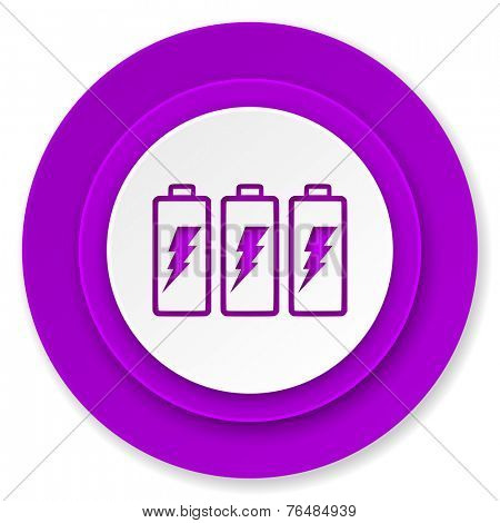 battery icon, volet button, power sign 