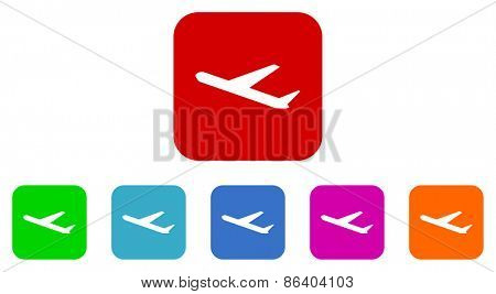 arrivals vector icon set