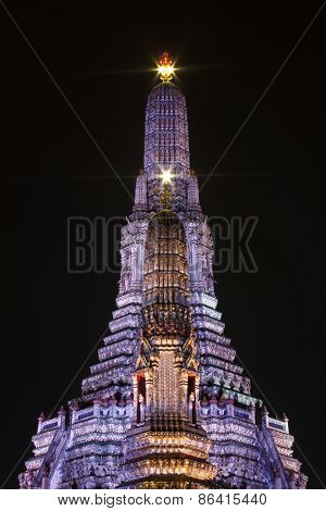 Night View Pagoda at Temple of Dawn