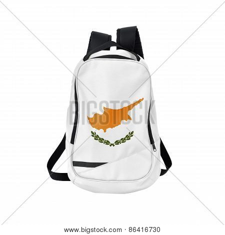 Cyprus Flag Backpack Isolated On White