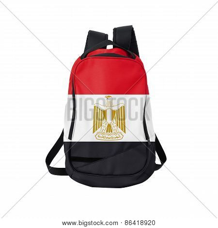 Egypt Flag Backpack Isolated On White