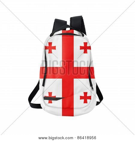 Georgia Flag Backpack Isolated On White