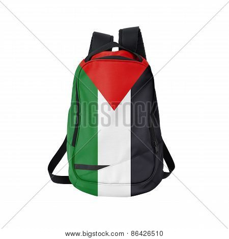 Palestina Flag Backpack Isolated On White