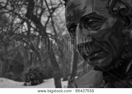 Hans Christian Andersen black and white