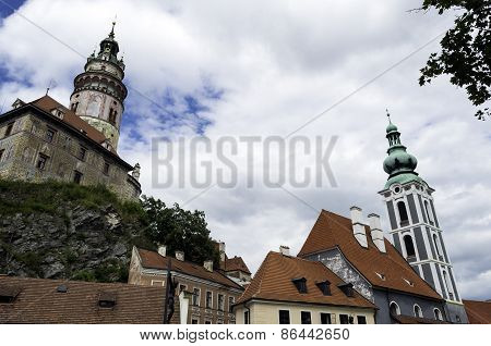 Cesky Krumlov Castle.