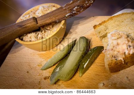 Lard On A Slice Of Bread