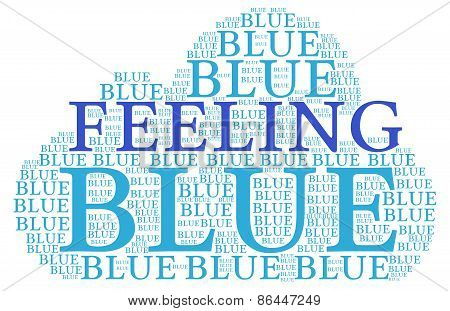 Feeling Blue Word Cloud