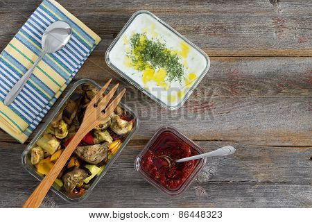 Healthy Meal Of Roasted Vegetables