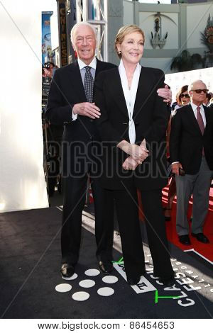LOS ANGELES - MAR 26:  Christopher Plummer, Julie Andrews at the 50th Anniversary Screening Of 