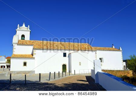 Querenca church of Nossa Senhora da Assunção in the Serra de Monchique mountain range of the Algarve