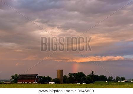 Tramonto sulla pianura