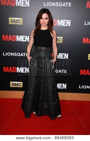LOS ANGELES - MAR 25:  Cara Buono at the Mad Men Black & Red Gala at the Dorthy Chandler Pavillion on March 25, 2015 in Los Angeles, CA