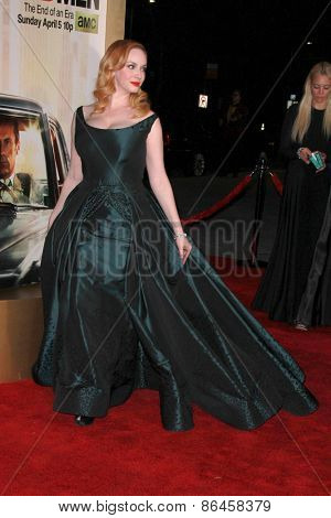 LOS ANGELES - MAR 25:  Christina Hendricks at the Mad Men Black & Red Gala at the Dorthy Chandler Pavillion on March 25, 2015 in Los Angeles, CA