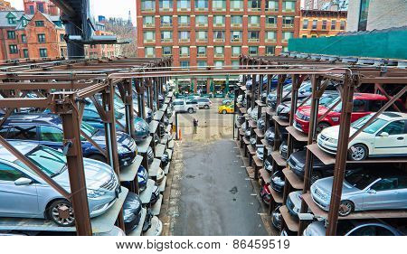 Multi-level Parking Garage In New York City