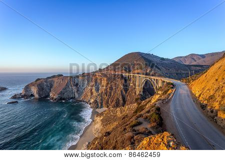 California Coastline at Sunset