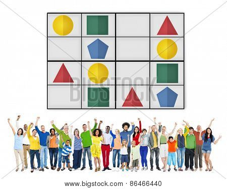Sudoku Puzzle Problem Solving Leisure Games Concept