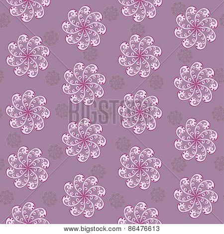 Seamless pattern of flowers