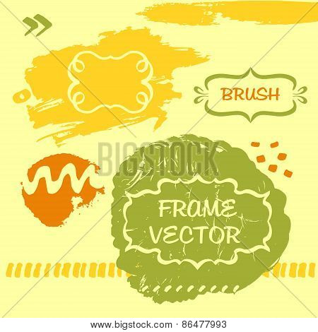 Grungy background and frame