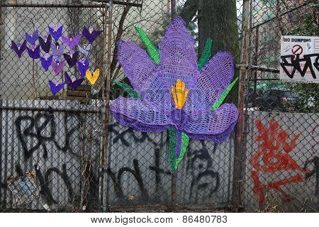 Street art at East Harlem in New York
