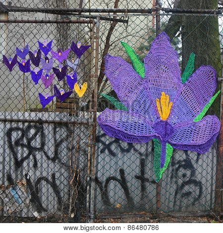Street art at East Harlem in New York