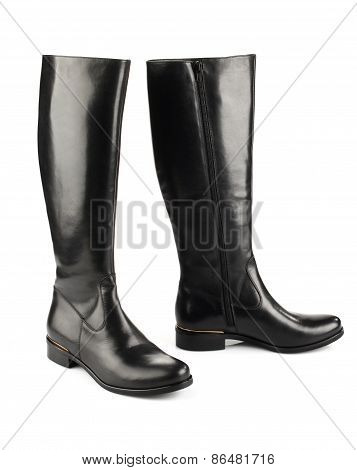 Black female boots