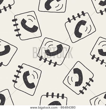 Contact Book Doodle Drawing